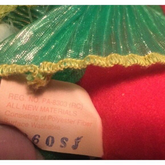 MATTEL CPK CABBAGE PATCH KIDS Christmas ELF ANGEL DOLL 8.5" TALL 1995 - Picture 6 of 10